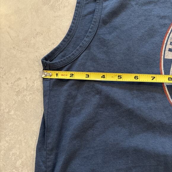 Harley Davidson Tank Shirt Size 4XL Mens Sleeveless Colonial Blue Motorcycle - Picture 4 of 8